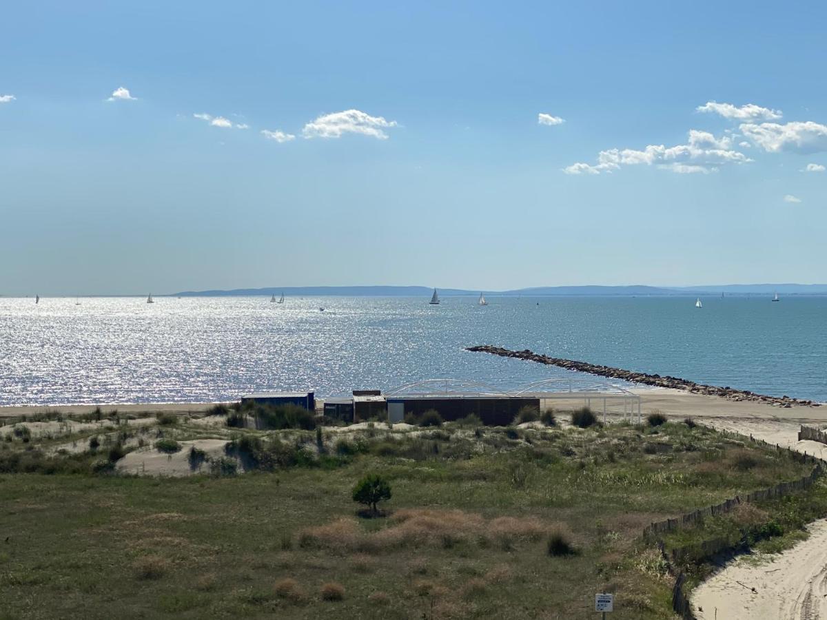 Studio front de mer avec vue mer panoramique ! Le Grau-du-Roi Eksteriør bilde