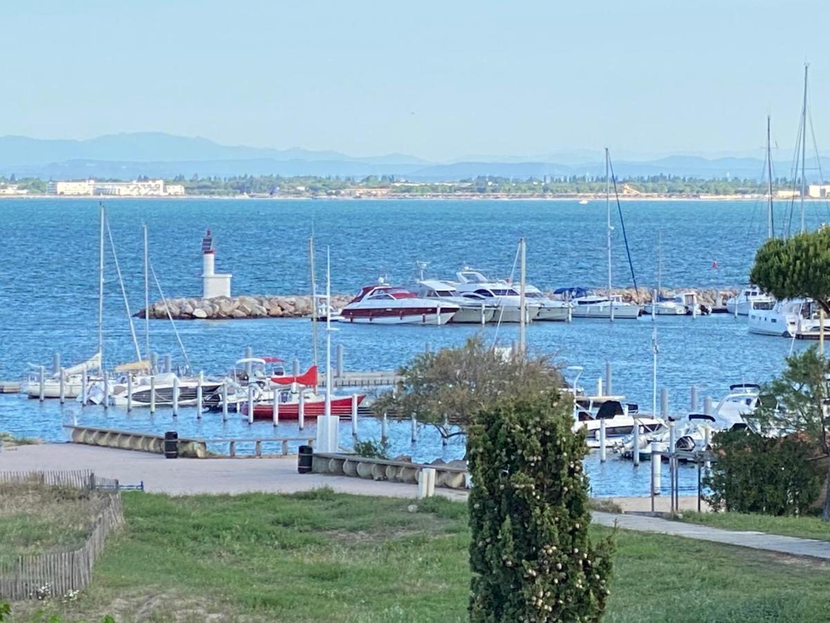 Studio front de mer avec vue mer panoramique ! Le Grau-du-Roi Eksteriør bilde